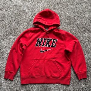 Nike Men's Red Hoodie Sweater